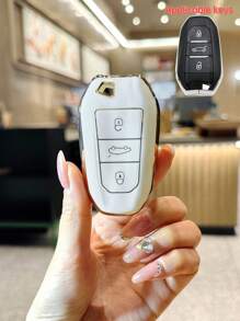 1 Pc TPU Car Remote Key Case Cover Shell,Fit For Peugeot 2008 3008 4008 5008 Protector Shell Keyless Auto Accessories