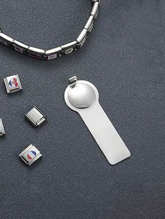 Herramienta de conexión y extracción de módulos de  italiano de acero inoxidable para pulsera, talla grande eficiente y conveniente, 1 pieza
