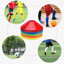 50pcs Cones Set With Tray And Bag, Mix Of 5 Colors, Ideal Obstacles Training Equipment For Football, Including Sign Discs And Cones - Multicolor - View 6
