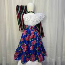 making dreams Traje Adelita Revolucionarios Falda Blusa Olanes Niña - Azul - Ver 2