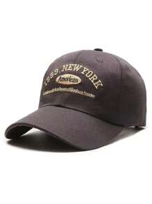 Retro "1989" Embroidered Baseball Cap, Adjustable Casual Sun Hat For Men Women Foot Sunday Party
