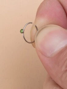 40pcs Elengant Charming Rhinestone Nose Hoop Rings Stud Body Piercing Jewelry - Multicolor - View 9