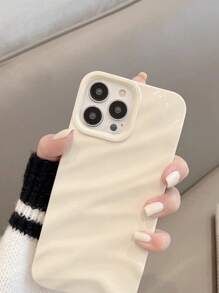 Apple Minimalistisch 3D Golfpatroon Telefoonhoesje Compatibel met iPhone 16 Pro Max/16/16 Pro/16 Plus/15/15 Pro Max/15 Pro/11/12/13/14 Pro Max/11 Pro/11 Pro Max/12 Pro/12 Pro Max/13 Pro/13 Pro Max/14 Pro/14 Pro Max, Zachte Shell High-End Creatief Ontwerp