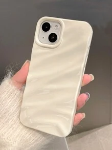 Apple Minimalistisch 3D Golfpatroon Telefoonhoesje Compatibel met iPhone 16 Pro Max/16/16 Pro/16 Plus/15/15 Pro Max/15 Pro/11/12/13/14 Pro Max/11 Pro/11 Pro Max/12 Pro/12 Pro Max/13 Pro/13 Pro Max/14 Pro/14 Pro Max, Zachte Shell High-End Creatief Ontwerp