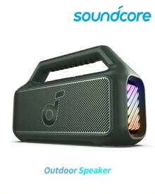 Soundcore Boom 2 Outdoor Speaker, 80W, Bluetooth Speaker, Subwoofer, BassUp 2.0, 24H Playtime, IPX7 Waterproof, Floatable, RGB Lights, USB-C, Custom EQ, Bluetooth 5.3, Portable For Outdoors, Camping, Beach - 綠色 - 查看 1