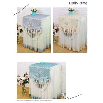 1pc Washing Machine Cover, Dust And Sun Protection, Fits 10kg Fully Automatic Washing Machines