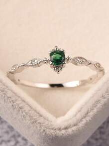 1 szt. Retro luksusowy kwadratowy pierścionek dekoracyjny dla kobiet S925 Sterling Silver Fine Jewelry prezent dla pań biżuteria na przyjęcie balowe