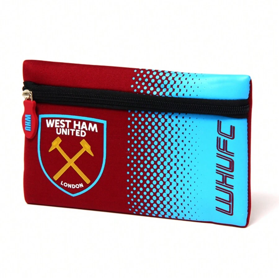 FC Fade Flat Pencil Case (Claret/Blue) - Claret/Blue - View 1