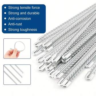10/20Pcs Corset Boning Stay, 0.25"X9" Steel Wire Spiral Boning For MakingWedding Dress DIY Sewing, Costume Hoop Skirt Making Supplies, Sewing Accessories
