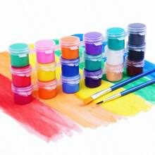 12 Farben/Set Acrylmalfarbe Farbpinsel Set DIY Kunsthandwerk Zeichnungswerkzeug Glatte Malfarbe Set DIY Malpinsel, Muttertag, Geschenk für Mama