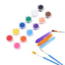 12 Farben/Set Acrylmalfarbe Farbpinsel Set DIY Kunsthandwerk Zeichnungswerkzeug Glatte Malfarbe Set DIY Malpinsel, Muttertag, Geschenk für Mama