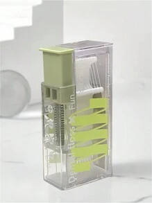 1 pieza caja portátil de almacenamiento de hilo dental, soporte portátil para hilo dental creativo para uso doméstico, contenedor de hilo dental automático premium para llevar, caja de hilo dental reutilizable, suministros para el hogar - Multicolor - Ver 18