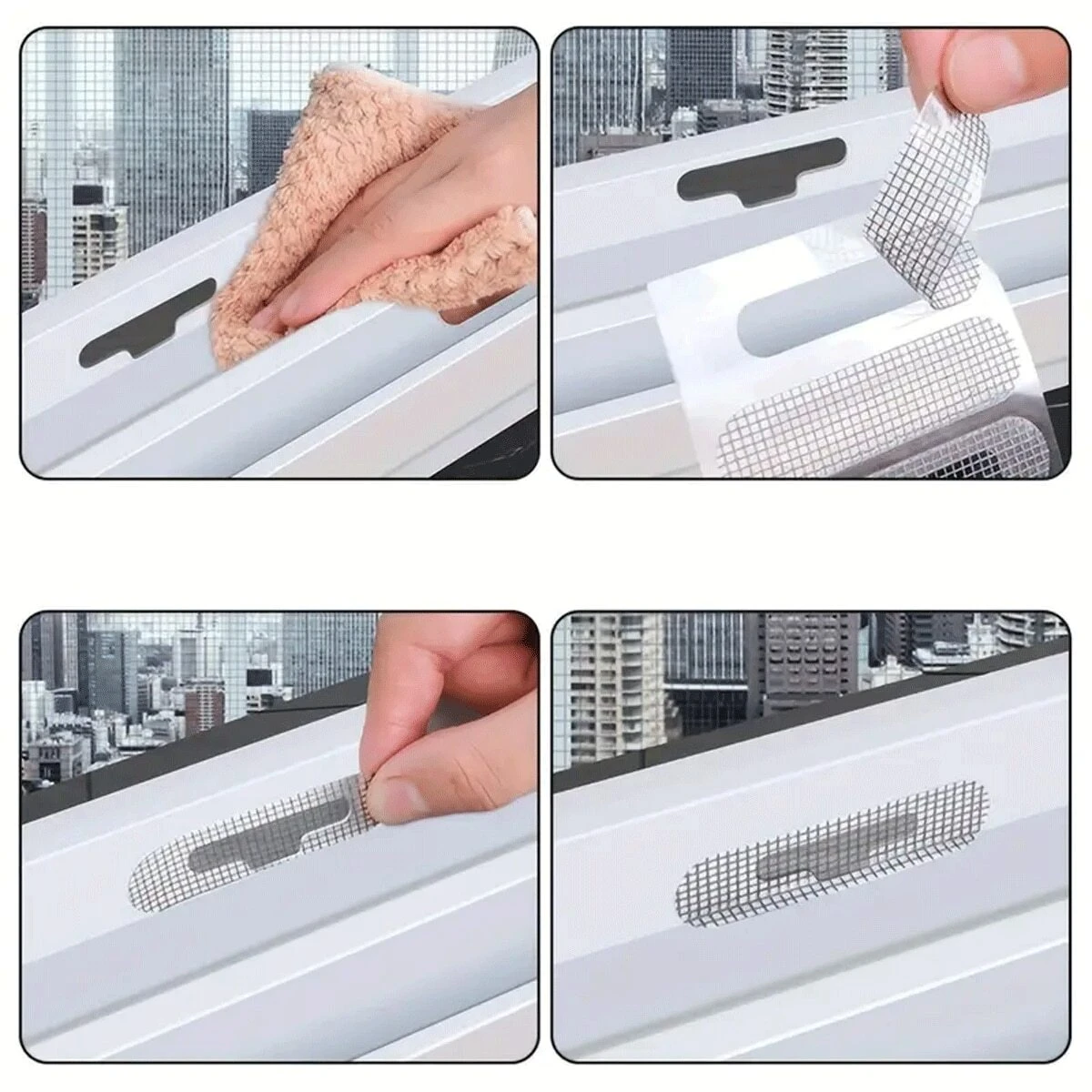 Window Screen, Window Screen Replacement Mesh, Replacement Adjustable Fiberglass Window Screen Mesh For Patio, Sliding Doors (Black,78.7x59in - View #12