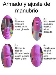 1 Pz Monopatín Scooter Patín Del Diablo Rosa Flechas Con Luz Y Sonido Ajustable Cómodo 3 Ruedas Plegable Desmontable Plataforma Antideslizante Dirección Con Gravedad - Rosa - Ver 5