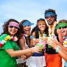 5pcs Visors Pub Golf Visor Golf, Assorted Colours PVC Transparent Sun Visor Costume Accessories(5color) - Multicolor - View 3