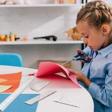 4 Pcs Plastic Clear Ruler Set Round Hollow Ruler With 1 Pc Transparent Triangle Ruler 15 Cm 2 Pieces Triangle Ruler Total  For Drawing Measuring Scale School Supplier Students And Office - Clear - View 6