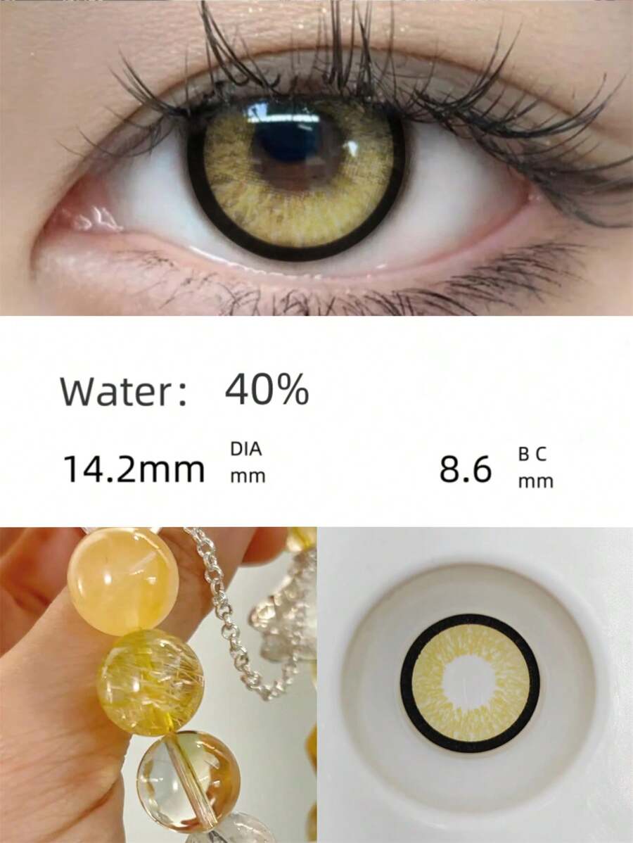 occhi gialli lenti a contatto