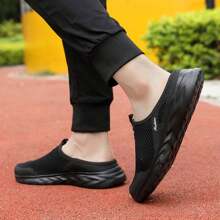 Summer New Men Breathable Mesh Slip-On Sandals, No-Heel Casual Sports Shoes For Outdoor