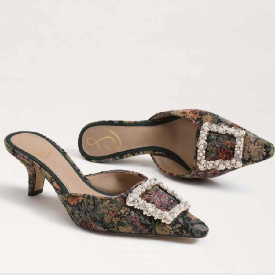 Sam Edelman SAM EDELMAN Brit Luster Kitten Heel Mule In Multi | SHEIN UK
