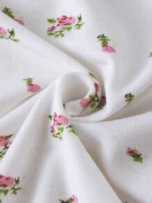 MommBaby Ranpis de bebé niña de fibra de bambú con estampado patchwork de flores pequeñas, ropa de bebé recién nacido utilizable en las cuatro estaciones, traje de gateo para infantes