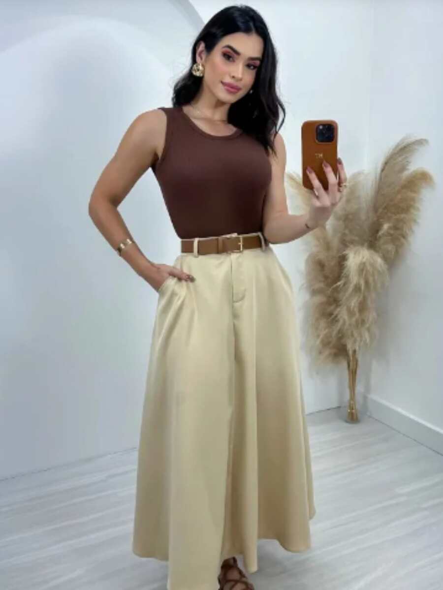 Women Skirts - Màu be - Xem 1
