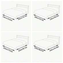 1入組夏季冷卻乳膠墊（僅包含乳膠墊*1，不含枕套，不含內芯），透氣柔軟，可摺疊易於存儲，可愛的動物卡通和花卉印花墊子，適用於臥室宿舍寢具套裝 - 彩色 - 查看 9