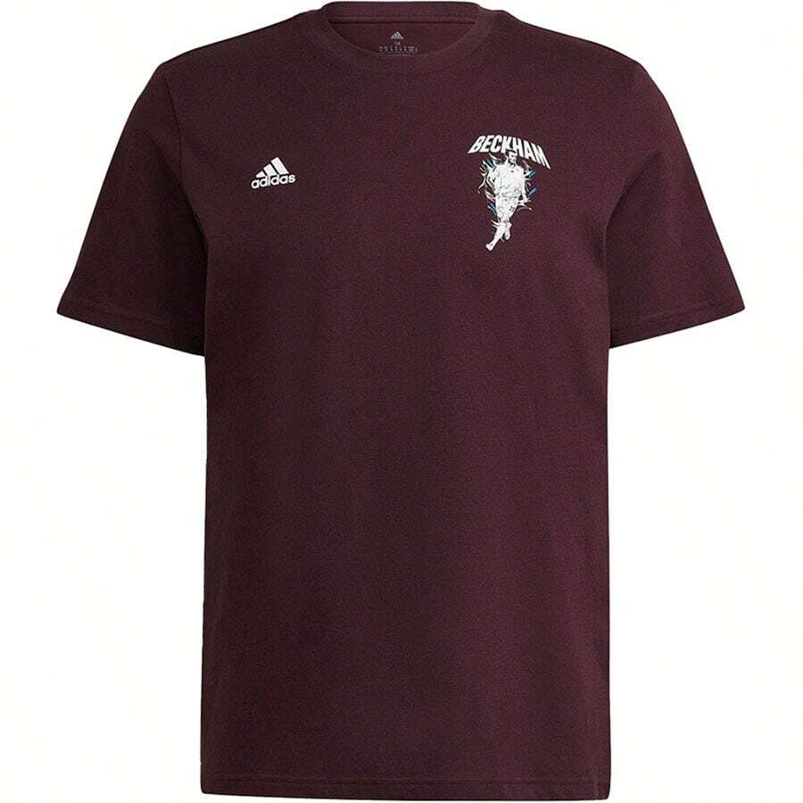 Áo thun nam Adidas Beckham cổ tròn tay ngắn thoáng khí HG1975 - Màu Đỏ Sâu - Xem 1