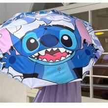 1支繡花折疊傘，太陽傘戶外雨天兩用雙人傘