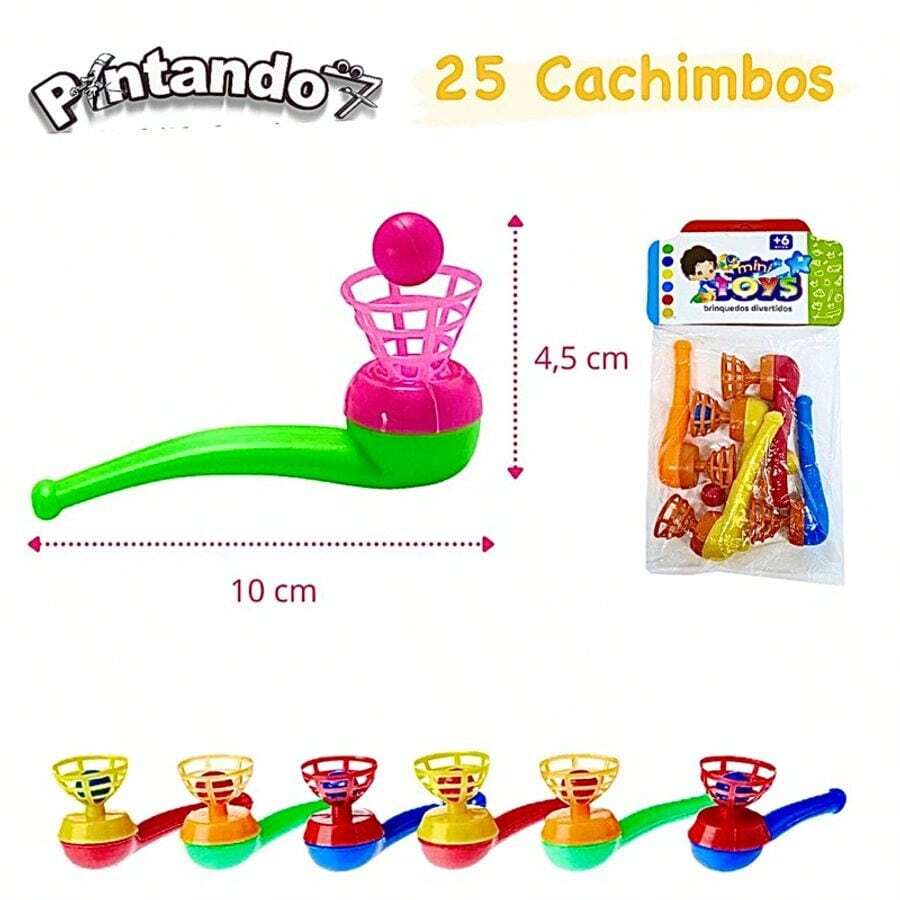 Kit 25 Fun Pipes Party Favor Toy - 彩色 - 查看 1