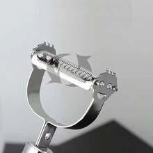 1入不銹鋼磨刀器，馬鈴薯、黃瓜、胡蘿蔔磨刀器，水果削皮器，家庭和野餐露營用，蔬果工具，廚房物品，切割器，食品，沙拉，裝飾，儲物，聚會，生日必備 - 銀色 - 查看 6