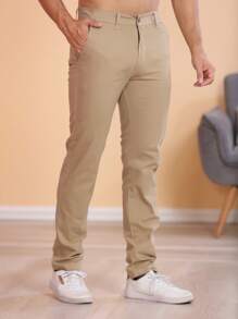Men Pants - Brown - View 6