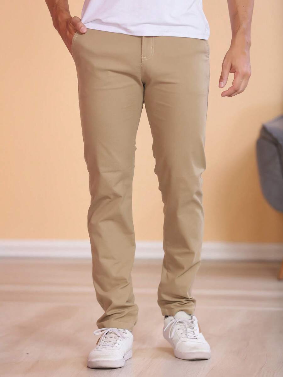 Men Pants - Brown - View 1