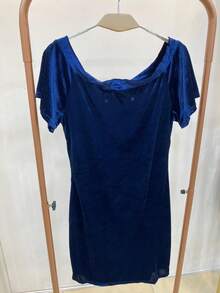 Women Dresses - Màu xanh lam - Xem 2