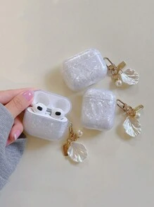 Shell Textured Case Compatible With AirPods - White - View 8