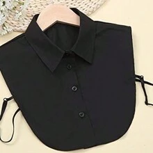 Conjunto de 3 piezas de cuello falso, cuello desmontable, blusa falsa, camisas de medio Body, cuello de Peter Pan - Multicolor - Ver 2