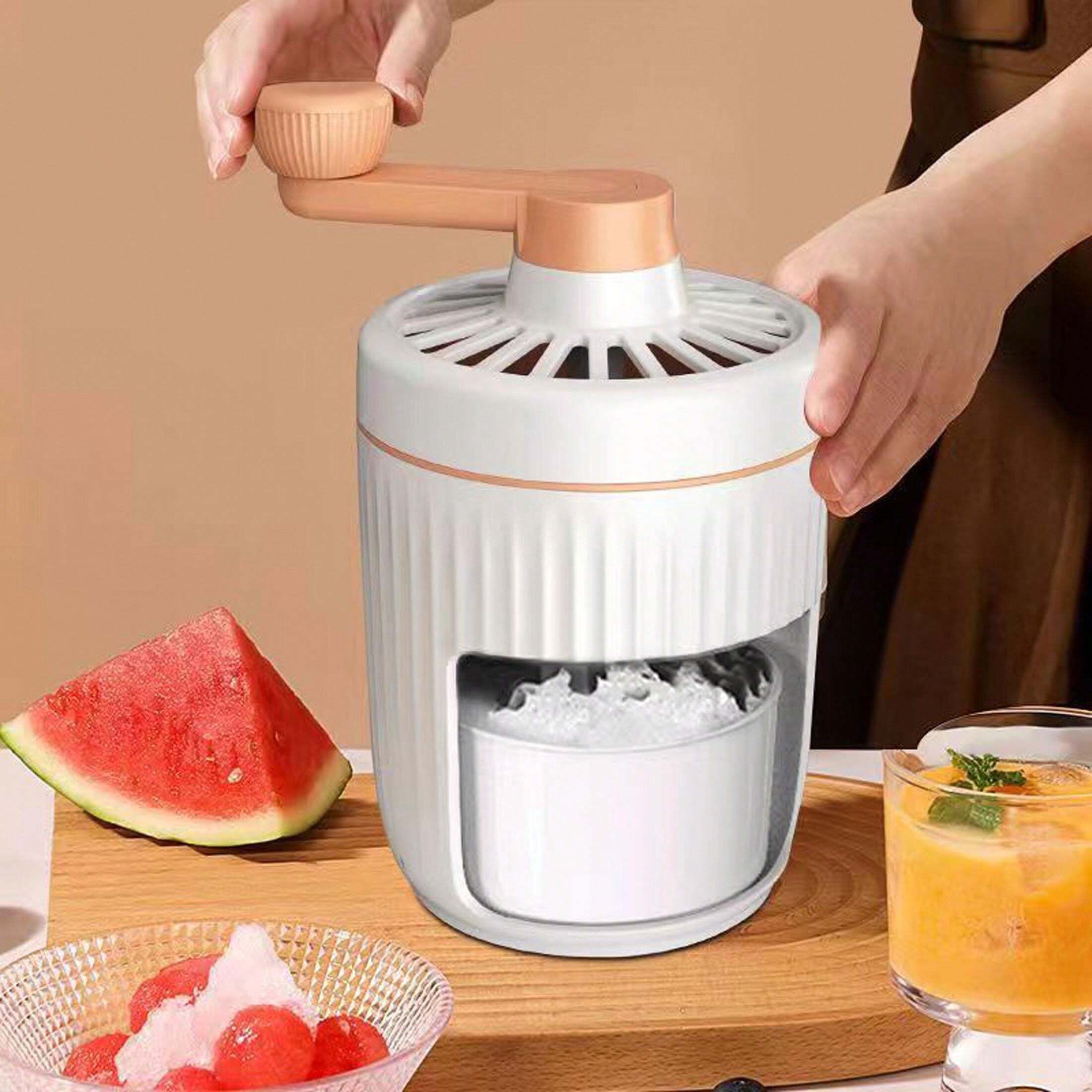 1pc HandCranked Ice Shaver Machine, Portable & Mini Manual Ice Crusher