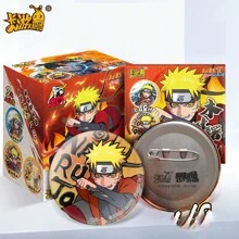 Cartoon Game  Wood Dawn Badge Blind Box, 100% Genuine Chest Pin Toy