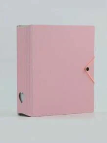 1本大容量3寸4格镂空心形追星小卡片收纳卡册，25张内页2孔3寸活页100格相册，适合明星卡片收纳，小卡片签名收纳 - 彩色 - 查看 9