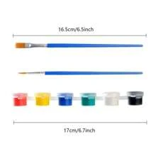 12 Farben/Set Acrylmalfarbe Farbpinsel Set DIY Kunsthandwerk Zeichnungswerkzeug Glatte Malfarbe Set DIY Malpinsel, Muttertag, Geschenk für Mama