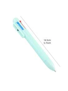 1pc Pure Design Multi Color Ballpoint Pen 0.5mm 6 In 1 Roller Ball Pen Spot Liner Marker Office School Back To School