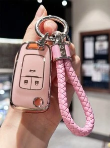 Étui porte-clés avec porte-clés pour Vauxhall Opel Astra Insignia Vectra Zafira Meriva Mokka Chevrolet Cruze Captiva Orlando Holden 2 3 boutons clé de voiture pliante Étui Accessoires de voiture Porte-clés Sac à dos pour l'école Gothique mignon Y2k