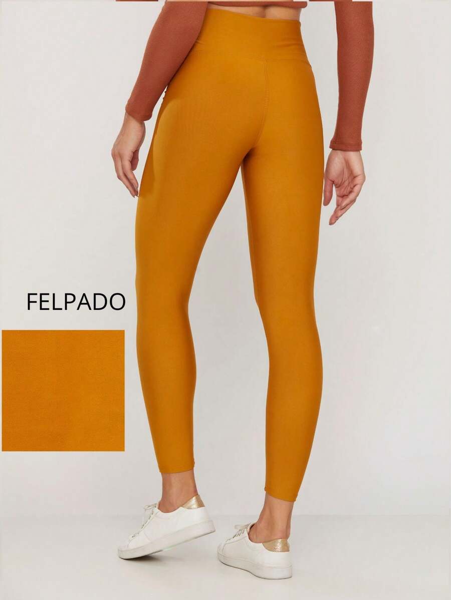 Women Leggings - Mustard Yellow - View 1
