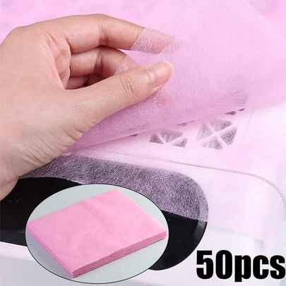 50pcs Nail Art Dust Collector Filter Paper Manicure Dustproof Replace Nail Art Vacuum Cleaner Filter Paper Machine Accessories