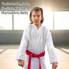 1 chiếc Đai Taekwondo đan nhiều màu hai lớp, Đai võ thuật Judo Karate, Đai võ thuật Jujitsu, Thích hợp sử dụng trong Taekwondo Karate, Huấn luyện thể thao, Đai tập eo Halloween, Đai tập eo, Thích hợp cho tập luyện Thể thao tại nhà và đi bộ - Nhiều màu - Xem 7