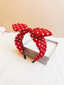 1pc Women's Cute & Elegant Polka Dot Wide Hair Hoop, Accessories,Hairband,Hair Hoop Headbands