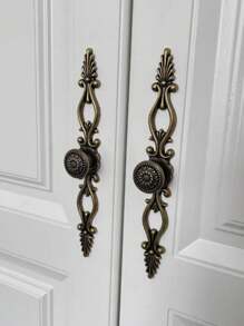 2pcs/4pcs European Style Zinc Alloy Carved Retro Drawer Handle Vintage Cabinet Pulls