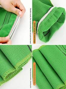 2入組多色磨砂淋浴搓澡套裝附自粘纖維，時尚土耳其浴手套，適用於成年人沐浴或在浴場/水療中進行去角質、按摩和清潔