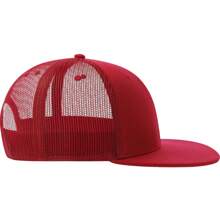 Atlantis Unisex Adult Mesh 6 Panel Trucker Cap (Red) - Red - View 3