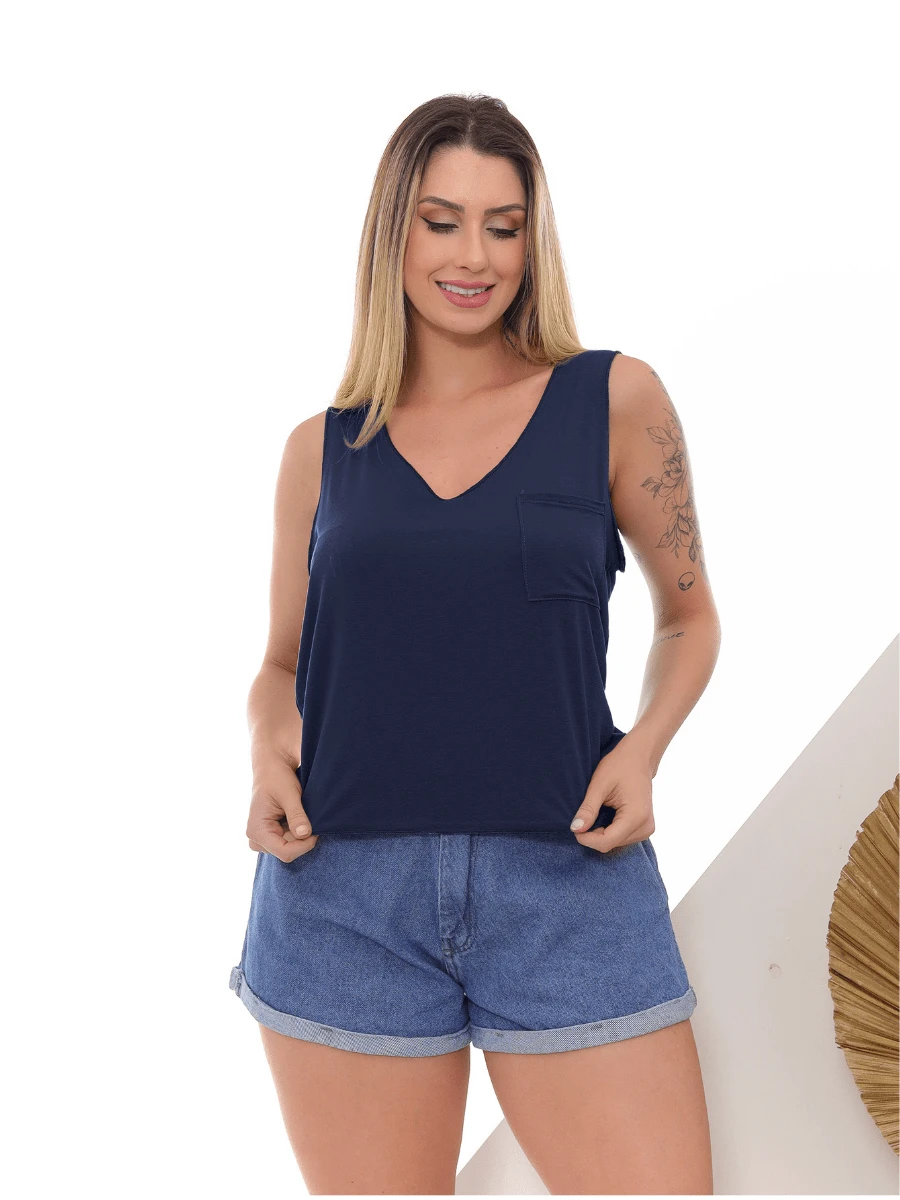 Women T-Shirts - Navy Blue - View 1