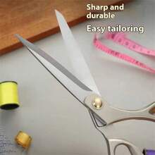 Japanese Tailor's Large Scissors Sharp Stainless Steel Professional Sewing Clothes Cutting Scissors Household 8-10 Inches - Silver - View 4